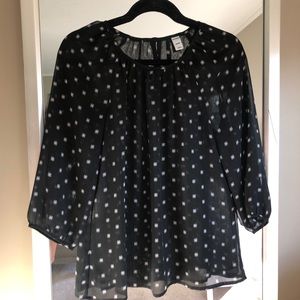 Black Sheer Blouse